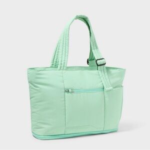 Puffer Expandable Weekender Bag / Sage Green